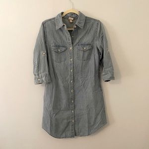 Merona Denim Chambray Shirtdress M